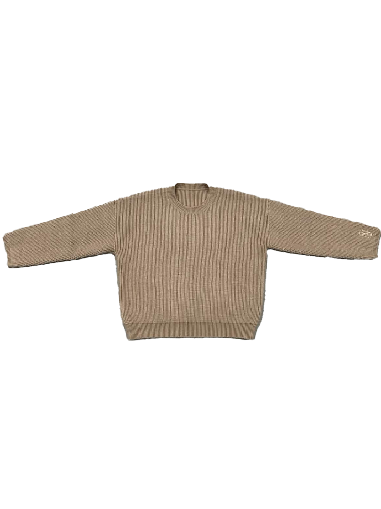 Taupe Brown Knitted Sweater