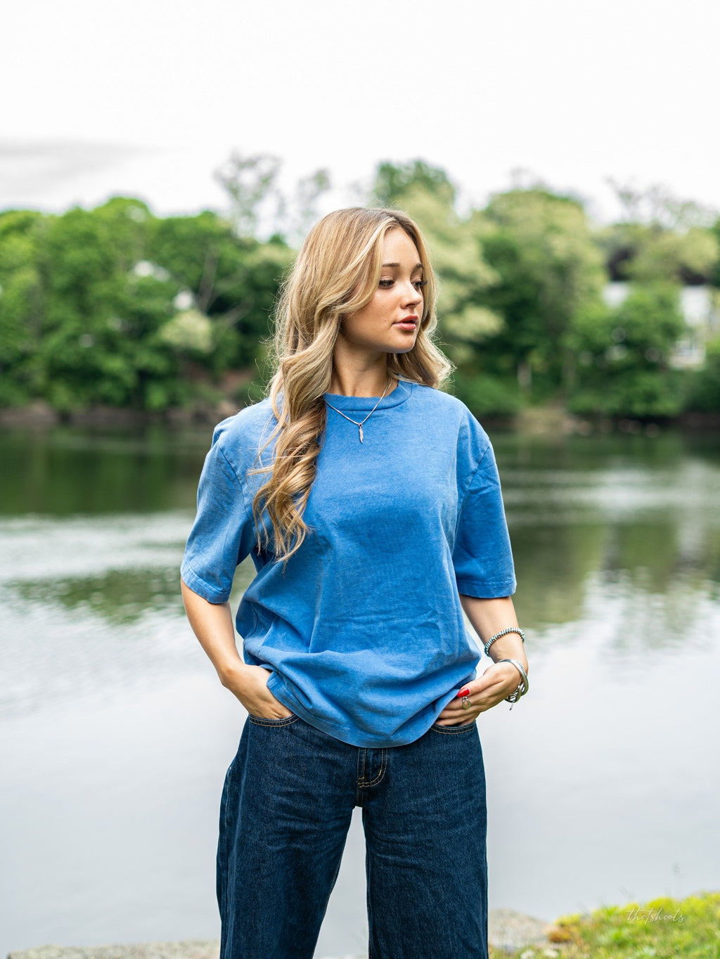 Stone Wash Blue Tee