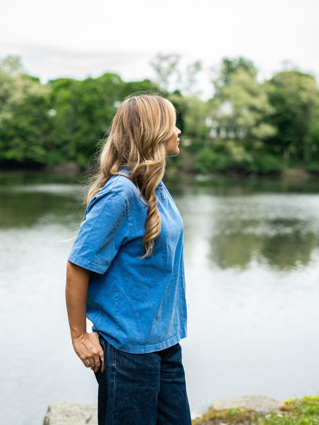 Stone Wash Blue Tee