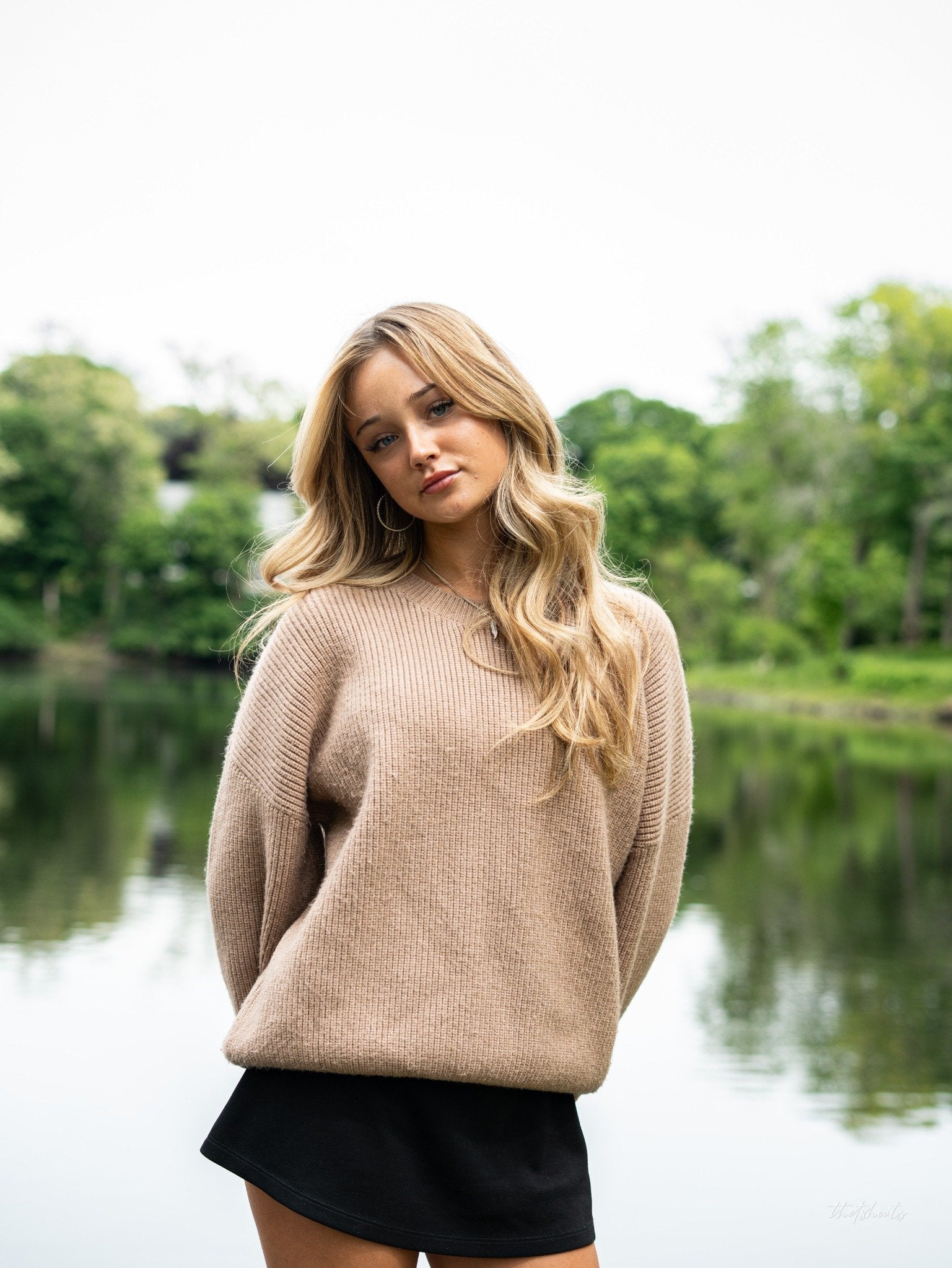 Taupe Brown Knitted Sweater